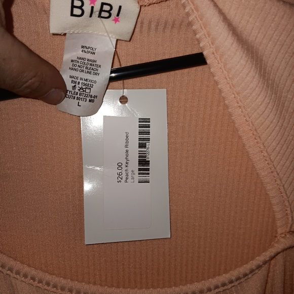 BOUTIQUE BIBI ladies large open side chest/ should blouse - Picture 3 of 4